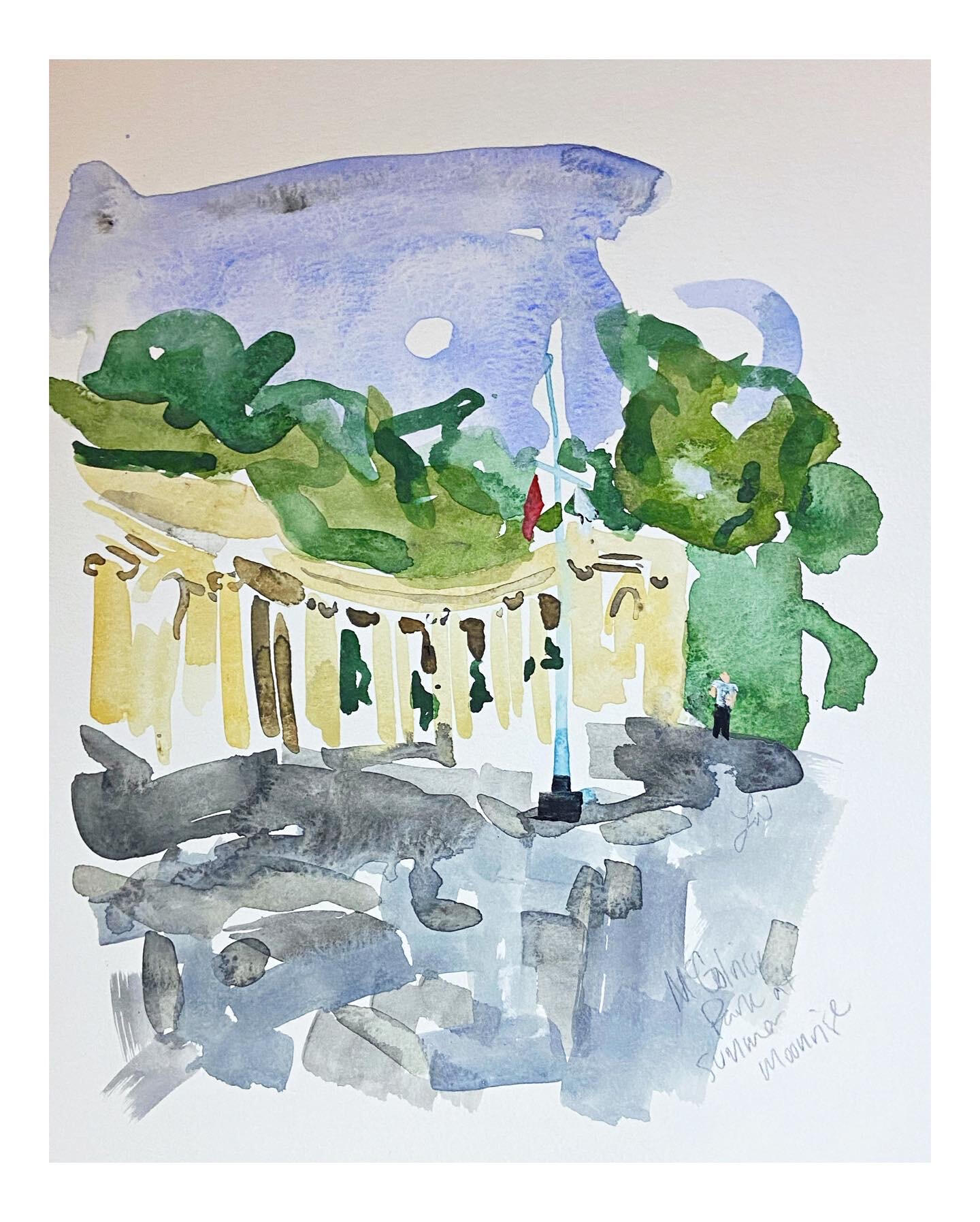 mcgolrick park at summer moonrise